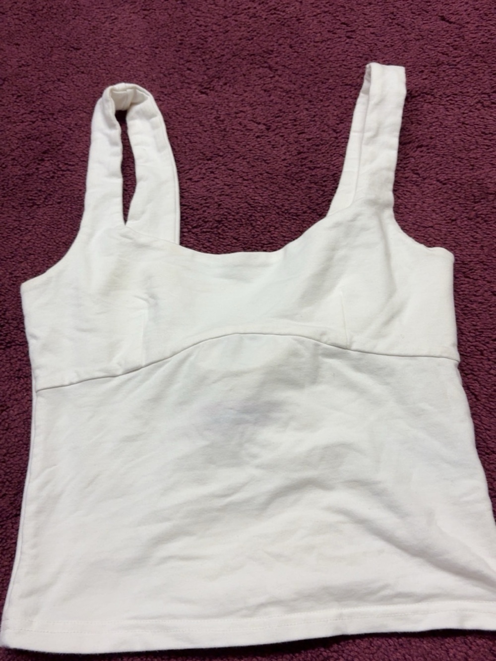 Edikted White Cropped Tank with Pink Logo Tag